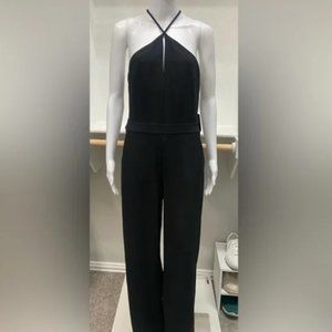 Express Jumpsuits | Wide Leg Black Jumpsuit With Keyhole XS